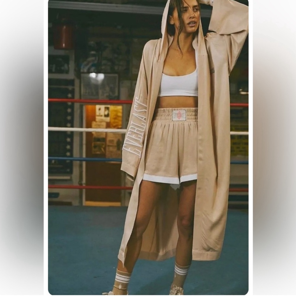Free People Movement x EVERLAST Maxi Satin Robe